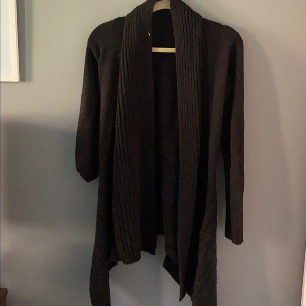 Black winter cardigan